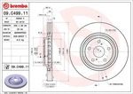 Brembo 09.c499.11 Brake Disc For Lexus, Toyota, Toyota (gac). Fixed Price $93.21.