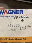 Nos Wagner F13635 Wheel Cylinder Repair Kit With Spring.. Fixed Price $10.00.