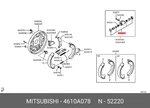 Genuine Oe Repair Kit Brake Master 4610a078 For Mitsubishi 4610-a078. Fixed Price $12.92.