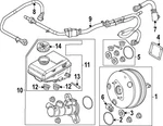 Genuine Ford Brake Vacuum Hose Mb3z-2420-l. Fixed Price $198.05.