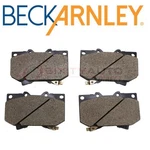 Beck Arnley Front Disc Brake Pad Set For 2001-2004 Toyota Sequoia - Braking Kt. Fixed Price $70.54.