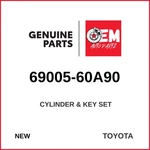 Genuine 2009-2016 Toyota Land Cruiser Cylinder & Key Set 69005-60a90. Fixed Price $178.00.