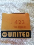 Vintage New Old Stock Napa United 423 Wheel Cylinder Rebuild Kit Drum Brake. Fixed Price $6.00.