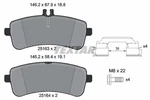 Textar 2516302 Brake Pad Set, Disc For Mercedes-benz. Fixed Price $141.89.