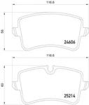 Genuine Hella Pagid Disc Brake Pad Set 355016061. Fixed Price $66.18.
