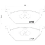 Hella Pagid 355008591 Disc Brake Pad Set For 98-19 Volkswagen Beetle Golf Jetta. Fixed Price $42.85.