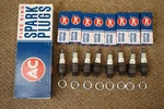 Nos 64 65 66 Ac 44 Fire Ring Spark Plugs Set Of 8. Fixed Price $199.99.