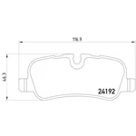 Hella Pagid 355016181 Disc Brake Pad Set For Select 10-16 Land Rover Models. Fixed Price $44.94.