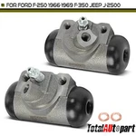 2pcs Drum Brake Wheel Cylinders For Ford F-250 1966-1969 F-350 Jeep J-2500 Front. Fixed Price $27.99.