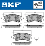 Vkbp 80421 A Skf Brake Pad Set, Disc For Mazda. Fixed Price $48.77.