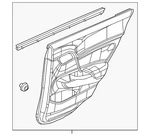 Genuine Honda Door Interior Trim Panel 83750-tr3-a41zc. Fixed Price $897.49.