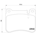 Hella Pagid 355006541 Disc Brake Pad Set For Select 04-11 Mercedes-benz Models. Fixed Price $61.92.