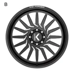 20x12 Kg1 Forged Kc057 Torsion Black Milled Left Directional Wheel 6x5.5 (-44mm). Fixed Price $908.00.