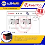 Brake Pads Set Front P50139 Brembo 0004204900 0004204904 0004205000 0004207900. Fixed Price $78.99.