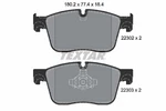 2230201 Textar Brake Pad Set, Disc For Jaguar, Jaguar (chery). Fixed Price $92.34.