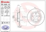 Brembo 08.c423.11 Brake Disc For Mazda, Mazda (faw). Fixed Price $78.08.