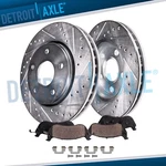 Rear Drilled Disc Rotors Brake Pads Kit For Bmw 528i 535d 535i Activehybrid 5. Fixed Price $127.12.