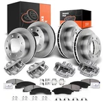 Front & Rear Disc Rotors Brake Pads+brake Calipers For Ford F-250 Super Duty. Fixed Price $588.19.