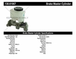Brake Master Cylinder-premium Centric 130.61067. Fixed Price $107.84.