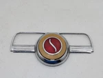 Vintage 1946 Studebaker Horn Ring Button Emblem Steering Wheel Trim Used Part. Fixed Price $224.95.