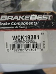 Rr Wheel Brake Cylinder Kit Wck19381 Parts Master. Fixed Price $10.35.