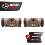 Rear Drum Brake Wheel Cylinder Pair For 1997-2006 Jeep Wrangler 4-wheel Abs. Fixed Price $26.38.