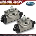 2pcs Rear Drum Brake Wheel Cylinders For Mitsubishi Outlander 2003-2006 L4 2.4l. Fixed Price $22.69.