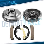 4pc Rear Brake Drums And Shoes Kit For 2009 2010 2011 Ford Focus 2.0l 2.5l. Fixed Price $144.27.
