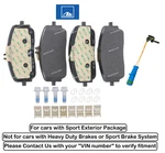 Front Brake Pad Set Oe Ate Ceramic +sensor For Mercedes Gle350 20-24. Fixed Price $163.52.
