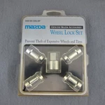 Mazda Wheel Lock Set Genuine Accessories 0000-88-120u-bp Nos Sealed. Fixed Price $34.99.
