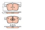 Trw Gdb2145 Brake Pad Set, Disc For Jaguar, Land Rover. Fixed Price $76.58.