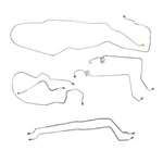 Brake Line Kit Complete Tubes Rear Drum 1977-85 Cadillac Deville Oe Steel 7pc. Fixed Price $202.00.